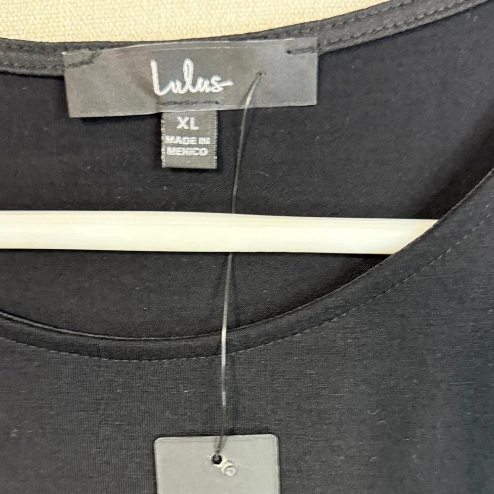 Lulu's Black Long Sleeve Dress